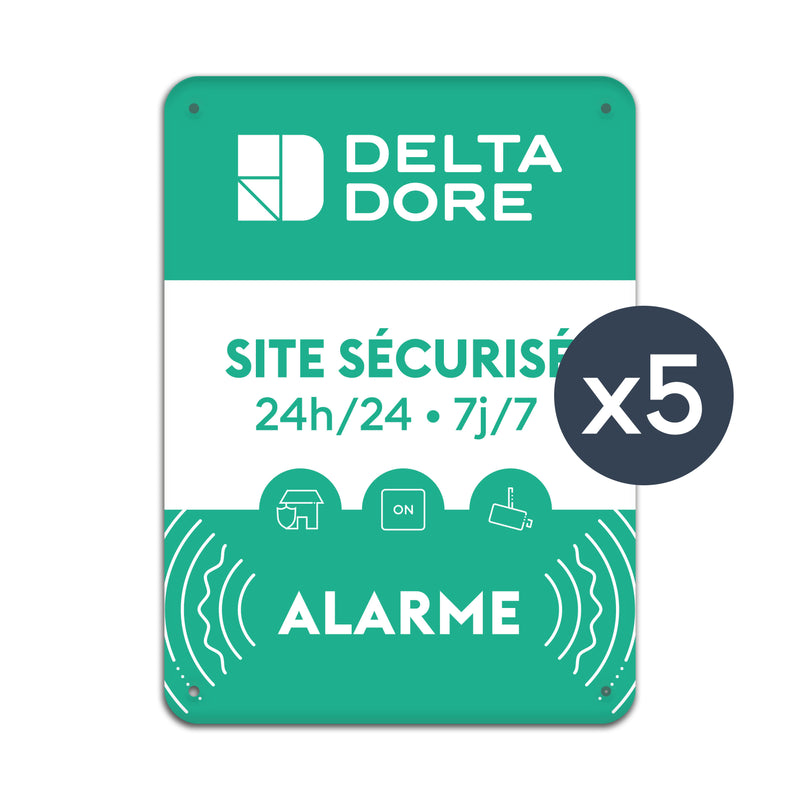 Plaque site sécurisé by Delta Dore