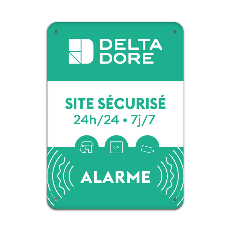 Plaque site sécurisé by Delta Dore